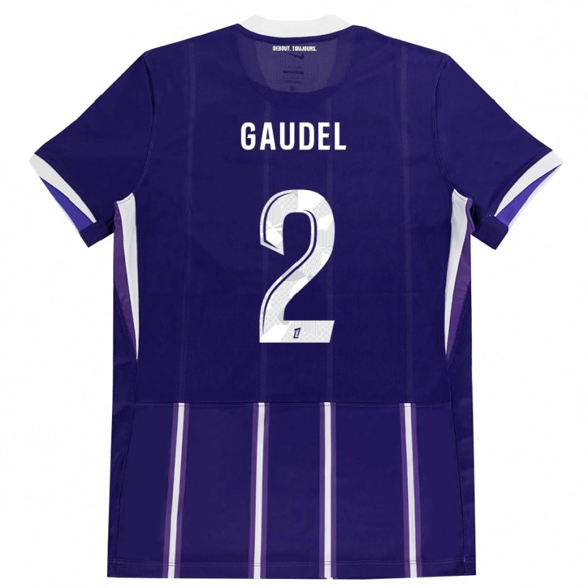 Danxen Herren Raphaël Gaudel #2 Lila Weiß Heimtrikot Trikot 2026/27 T-Shirt Österreich