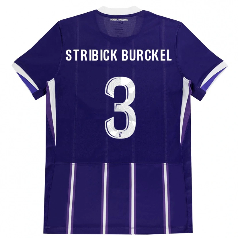 Danxen Herren Laetitia Stribick-Burckel #3 Lila Weiß Heimtrikot Trikot 2026/27 T-Shirt Österreich