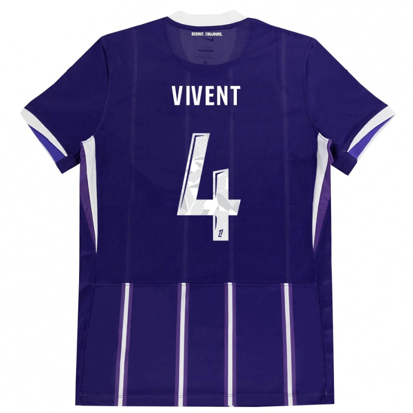 Danxen Herren Sacha Vivent #4 Lila Weiß Heimtrikot Trikot 2026/27 T-Shirt Österreich