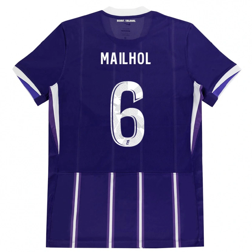 Danxen Herren Luca Mailhol #6 Lila Weiß Heimtrikot Trikot 2026/27 T-Shirt Österreich