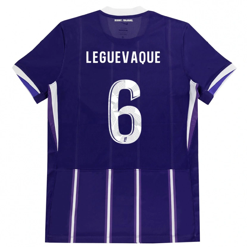 Danxen Herren Laurie Leguevaque #6 Lila Weiß Heimtrikot Trikot 2026/27 T-Shirt Österreich