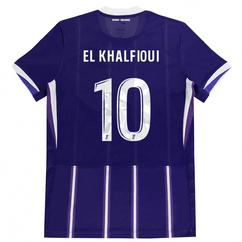 Danxen Herren Zakari El Khalfioui #10 Lila Weiß Heimtrikot Trikot 2026/27 T-Shirt Österreich