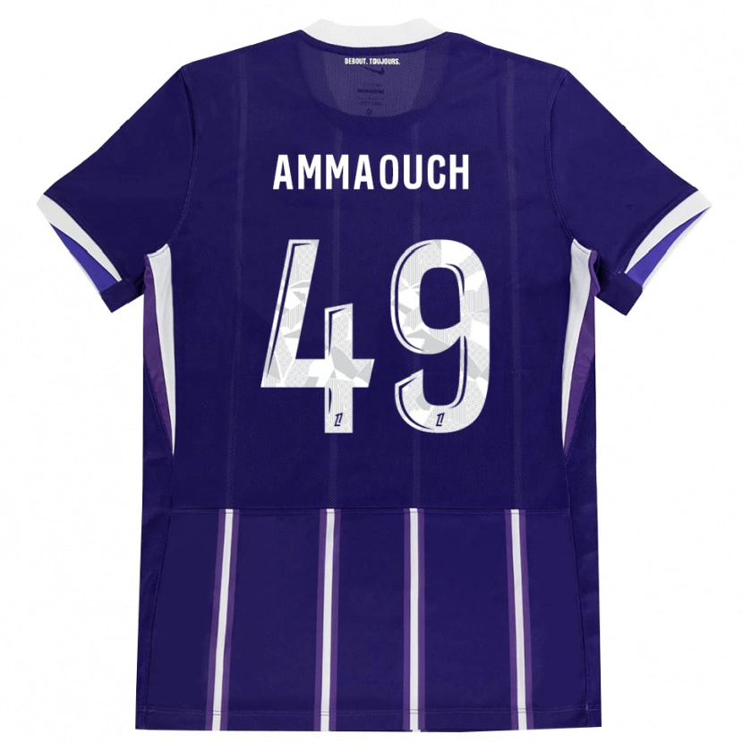 Danxen Herren Aymen Amaaouch #49 Lila Weiß Heimtrikot Trikot 2026/27 T-Shirt Österreich