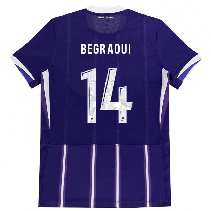Danxen Herren Yanis Begraoui #14 Lila Weiß Heimtrikot Trikot 2026/27 T-Shirt Österreich