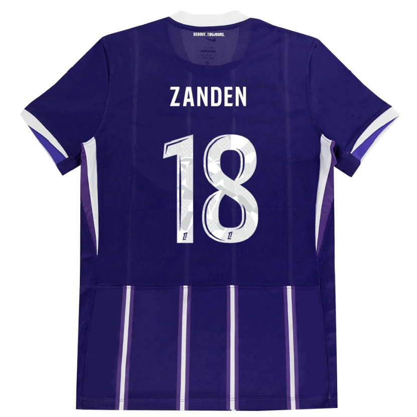 Danxen Herren Oliver Zandén #18 Lila Weiß Heimtrikot Trikot 2026/27 T-Shirt Österreich