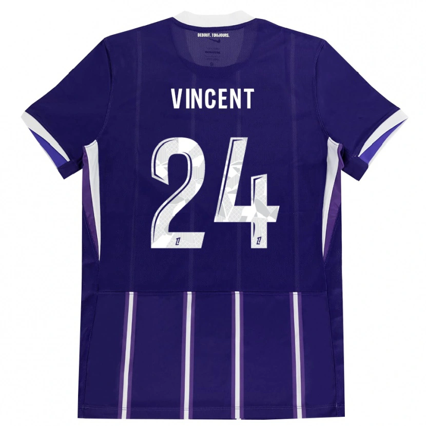 Danxen Herren Magalie Vincent #24 Lila Weiß Heimtrikot Trikot 2026/27 T-Shirt Österreich