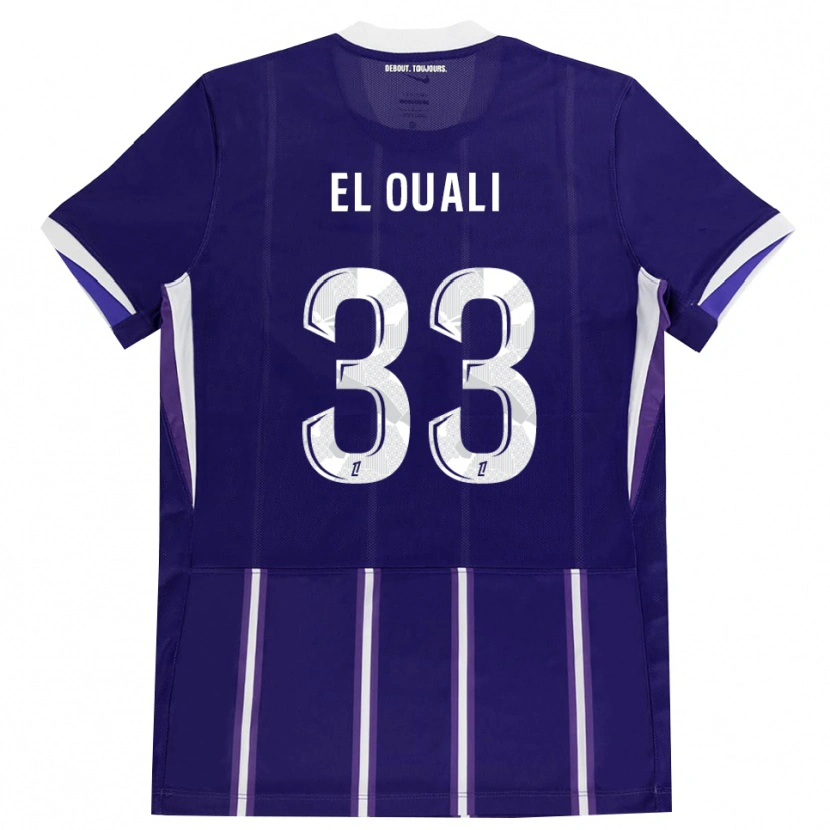 Danxen Herren Adam El Ouali #33 Lila Weiß Heimtrikot Trikot 2026/27 T-Shirt Österreich