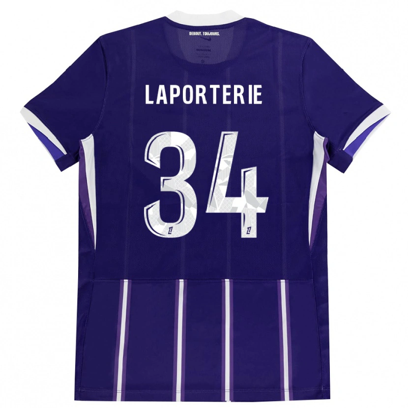 Danxen Herren Ambre Laporterie #34 Lila Weiß Heimtrikot Trikot 2026/27 T-Shirt Österreich