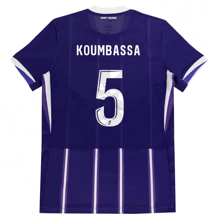Danxen Herren Seny Koumbassa #5 Lila Weiß Heimtrikot Trikot 2026/27 T-Shirt Österreich