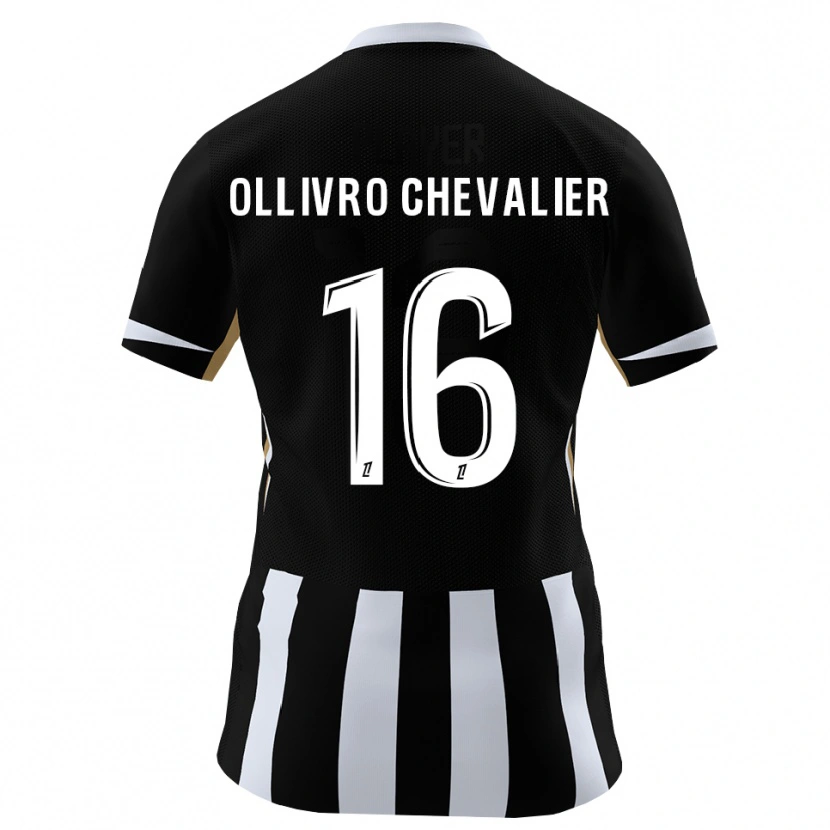 Danxen Herren Sacha Ollivro Chevalier #16 Schwarz Blau Heimtrikot Trikot 2026/27 T-Shirt Österreich
