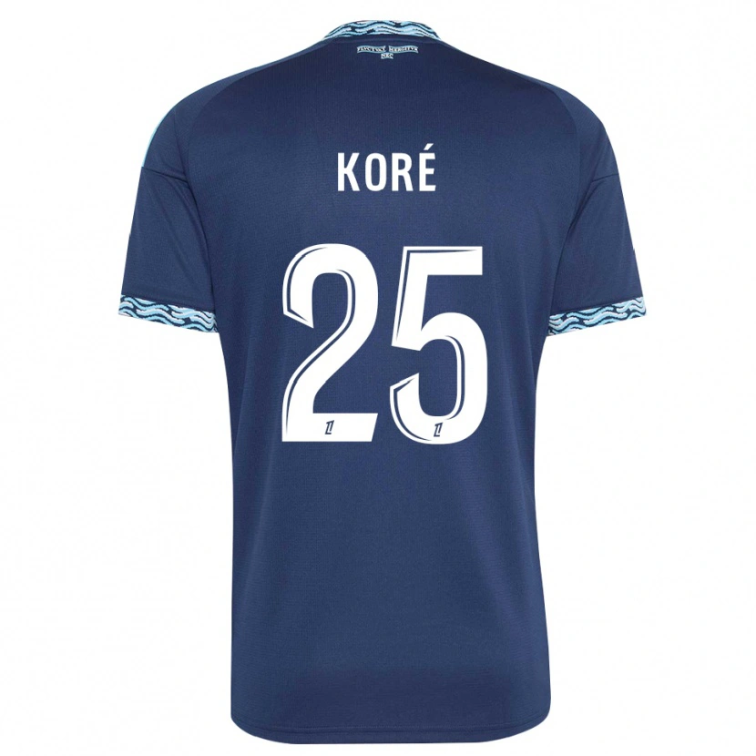 Danxen Herren Yoan Koré #25 Stahlblau Weiß Heimtrikot Trikot 2026/27 T-Shirt Österreich
