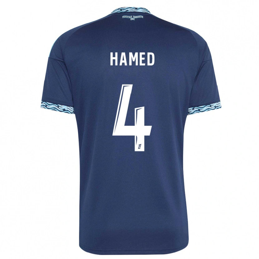 Danxen Herren Noah Hamed #4 Stahlblau Weiß Heimtrikot Trikot 2026/27 T-Shirt Österreich