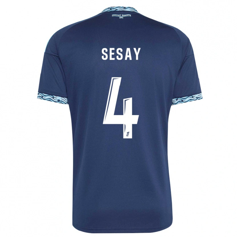 Danxen Herren Mohamed Sesay #4 Stahlblau Weiß Heimtrikot Trikot 2026/27 T-Shirt Österreich