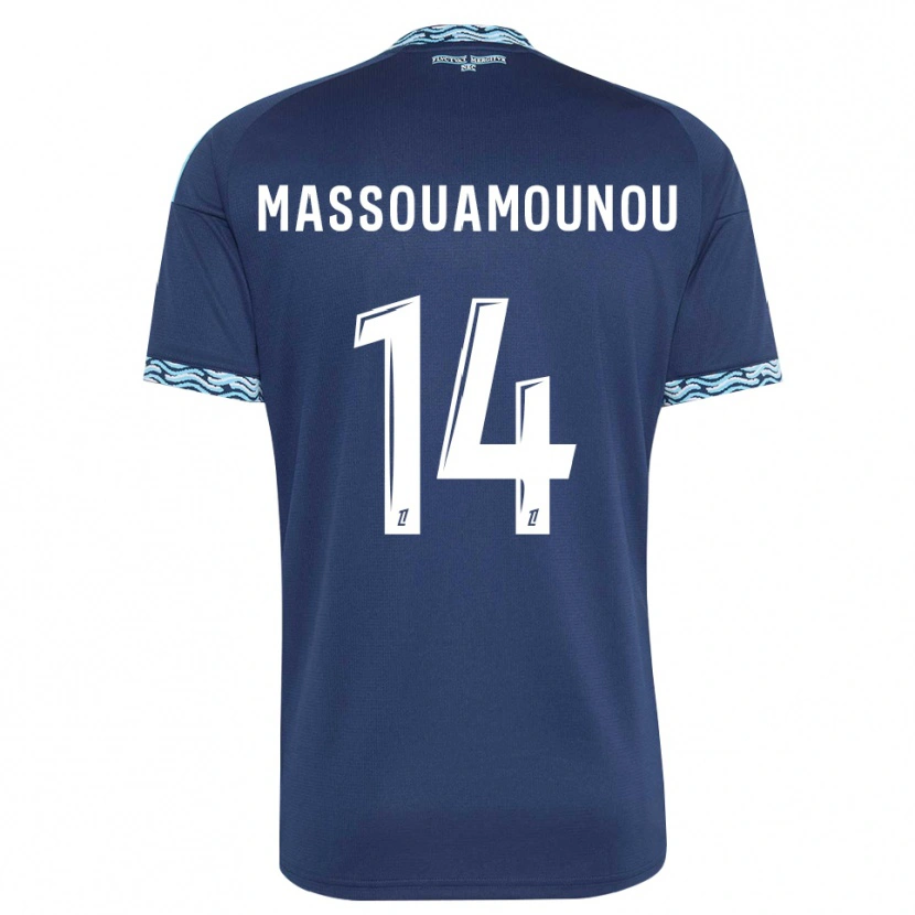 Danxen Herren Patino Massouamounou #14 Stahlblau Weiß Heimtrikot Trikot 2026/27 T-Shirt Österreich