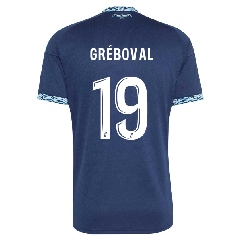 Danxen Herren Théa Gréboval #19 Stahlblau Weiß Heimtrikot Trikot 2026/27 T-Shirt Österreich