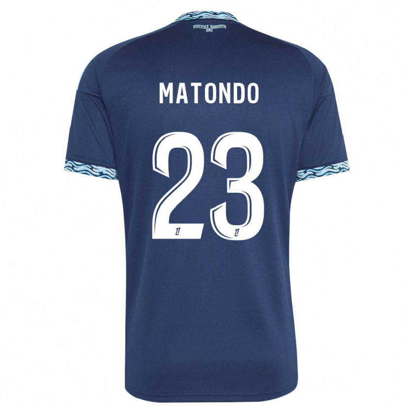 Danxen Herren Rudy Matondo #23 Stahlblau Weiß Heimtrikot Trikot 2026/27 T-Shirt Österreich
