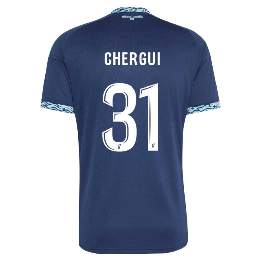 Danxen Herren Samir Chergui #31 Stahlblau Weiß Heimtrikot Trikot 2026/27 T-Shirt Österreich