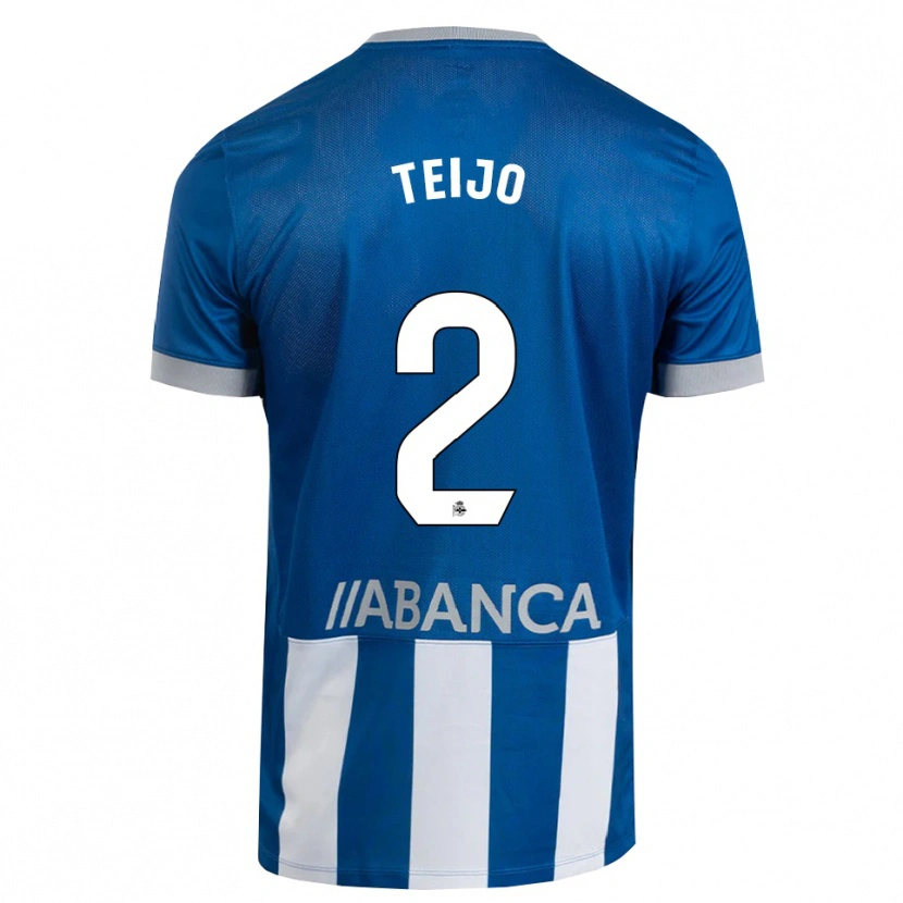Danxen Herren Quique Teijo #2 Blau Grau Weiß Heimtrikot Trikot 2026/27 T-Shirt Österreich