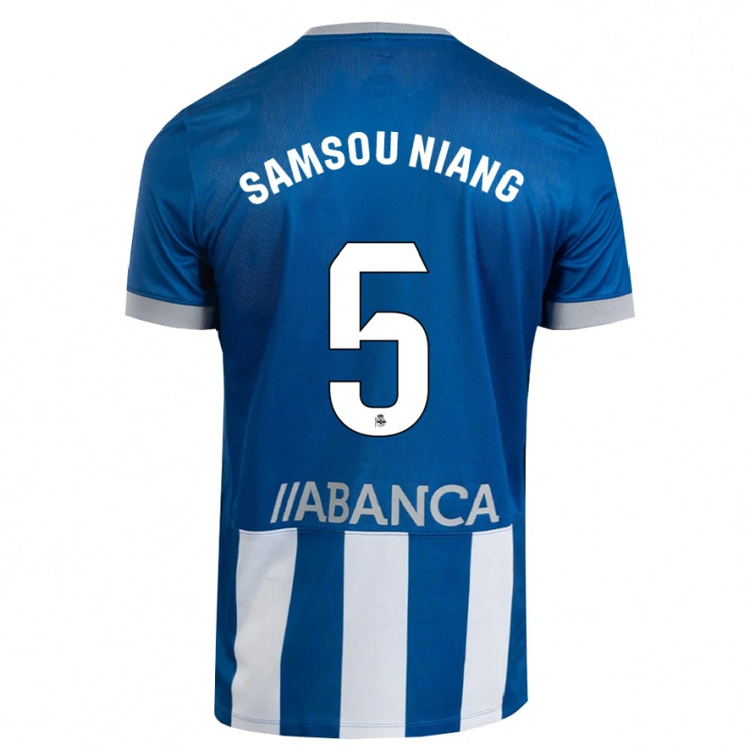 Danxen Herren Papa Samsou Niang #5 Blau Grau Weiß Heimtrikot Trikot 2026/27 T-Shirt Österreich