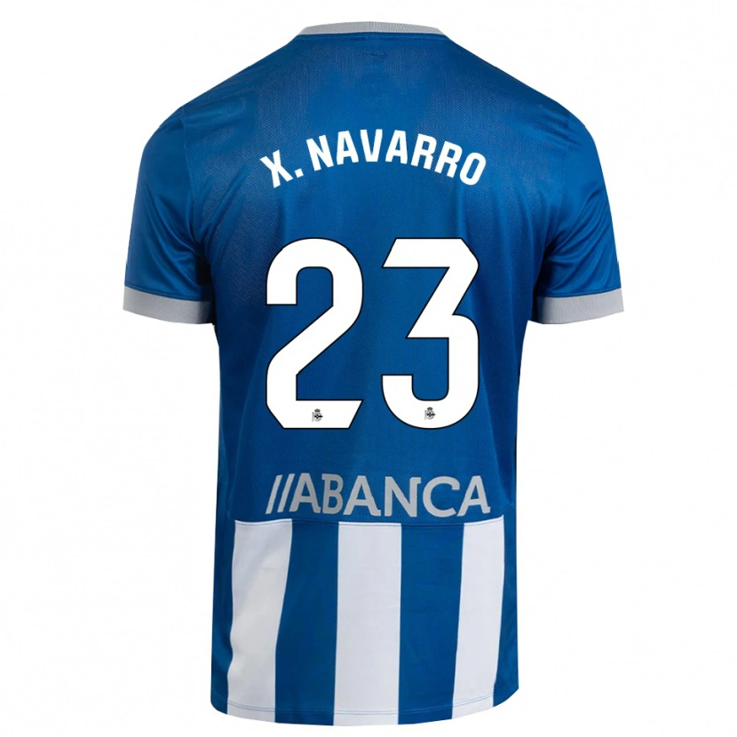 Danxen Herren Ximo Navarro #23 Blau Grau Weiß Heimtrikot Trikot 2026/27 T-Shirt Österreich