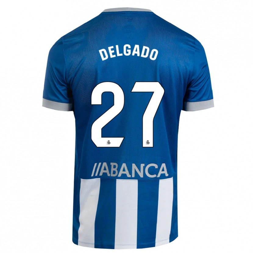 Danxen Herren Álex Delgado #27 Blau Grau Weiß Heimtrikot Trikot 2026/27 T-Shirt Österreich