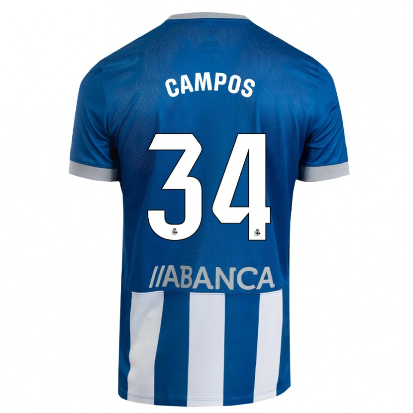 Danxen Herren Xabi Campos #34 Blau Grau Weiß Heimtrikot Trikot 2026/27 T-Shirt Österreich