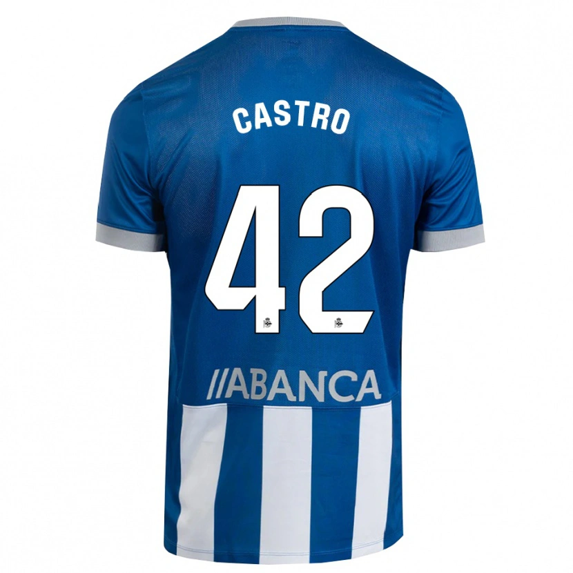 Danxen Herren Lucas Castro #42 Blau Grau Weiß Heimtrikot Trikot 2026/27 T-Shirt Österreich