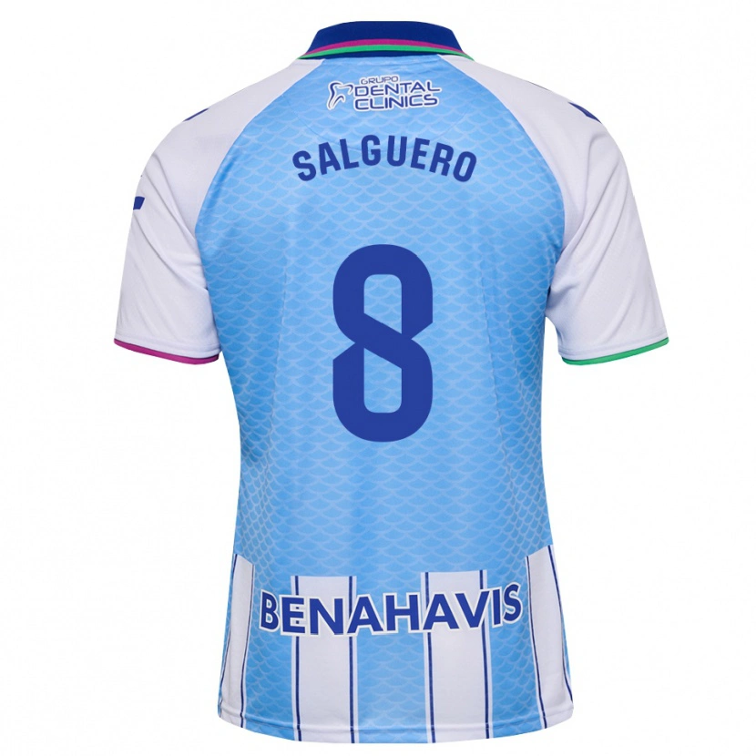 Danxen Herren Ismael Salguero #8 Tief Himmelblau Weiß Heimtrikot Trikot 2026/27 T-Shirt Österreich