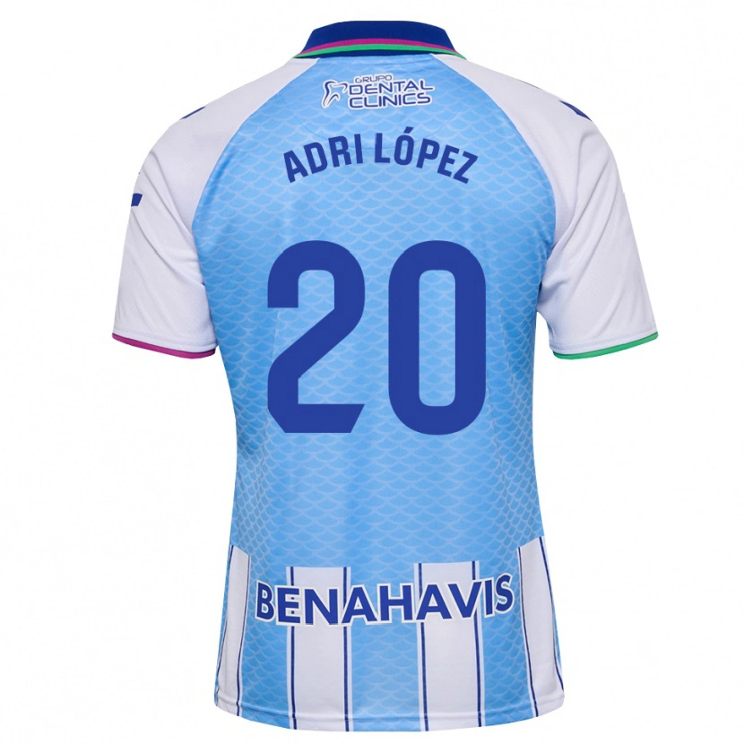 Danxen Herren Adri López #20 Tief Himmelblau Weiß Heimtrikot Trikot 2026/27 T-Shirt Österreich
