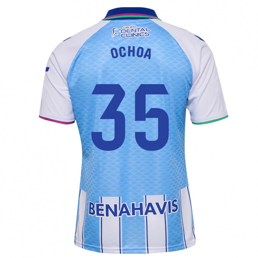 Danxen Herren Aarón Ochoa #35 Tief Himmelblau Weiß Heimtrikot Trikot 2026/27 T-Shirt Österreich