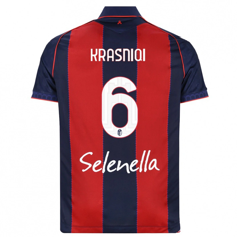 Danxen Herren Besalet Krasniqi #6 Königsblau Rot Weiß Heimtrikot Trikot 2026/27 T-Shirt Österreich