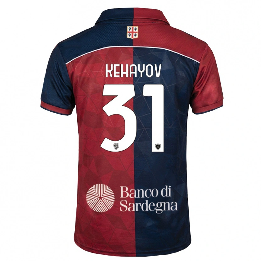 Danxen Herren Atanas Kehayov #31 Burgund Rot Königsblau Heimtrikot Trikot 2026/27 T-Shirt Österreich