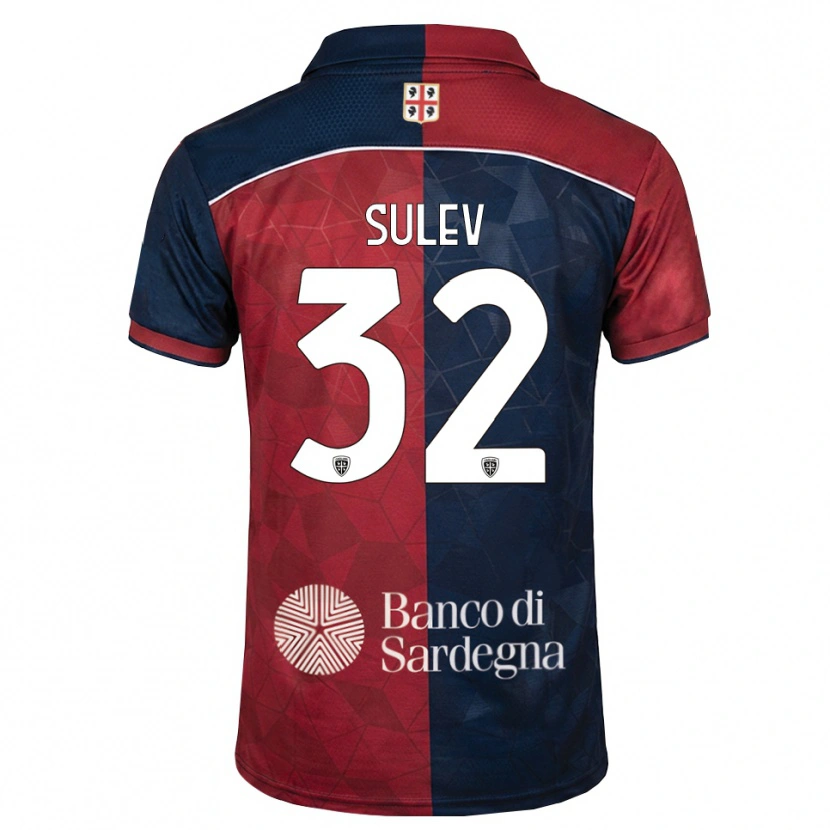 Danxen Herren Ivan Sulev #32 Burgund Rot Königsblau Heimtrikot Trikot 2026/27 T-Shirt Österreich
