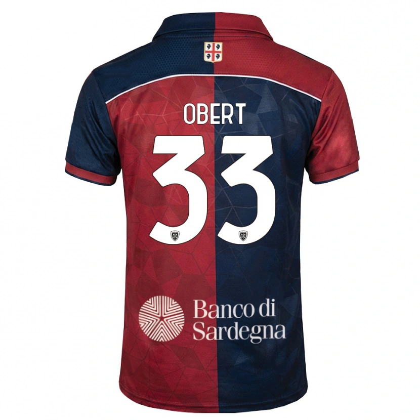 Danxen Herren Adam Obert #33 Burgund Rot Königsblau Heimtrikot Trikot 2026/27 T-Shirt Österreich