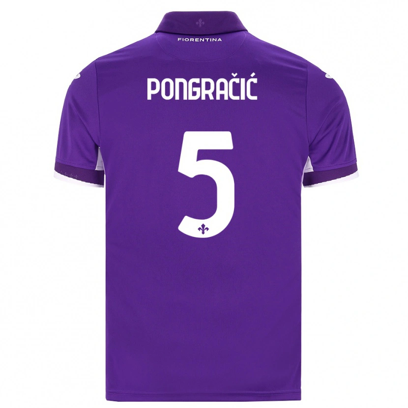 Danxen Herren Marin Pongracic #5 Lila Weiß Pink Heimtrikot Trikot 2026/27 T-Shirt Österreich