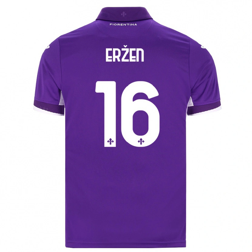 Danxen Herren Kaja Erzen #16 Lila Weiß Pink Heimtrikot Trikot 2026/27 T-Shirt Österreich