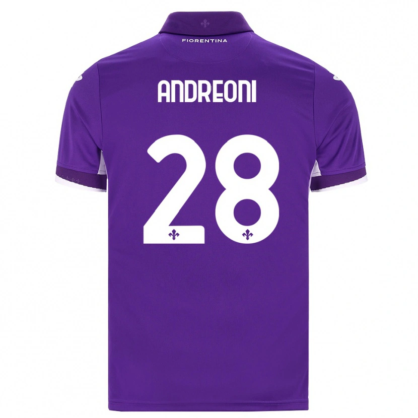 Danxen Herren Caterina Andreoni #28 Lila Weiß Pink Heimtrikot Trikot 2026/27 T-Shirt Österreich