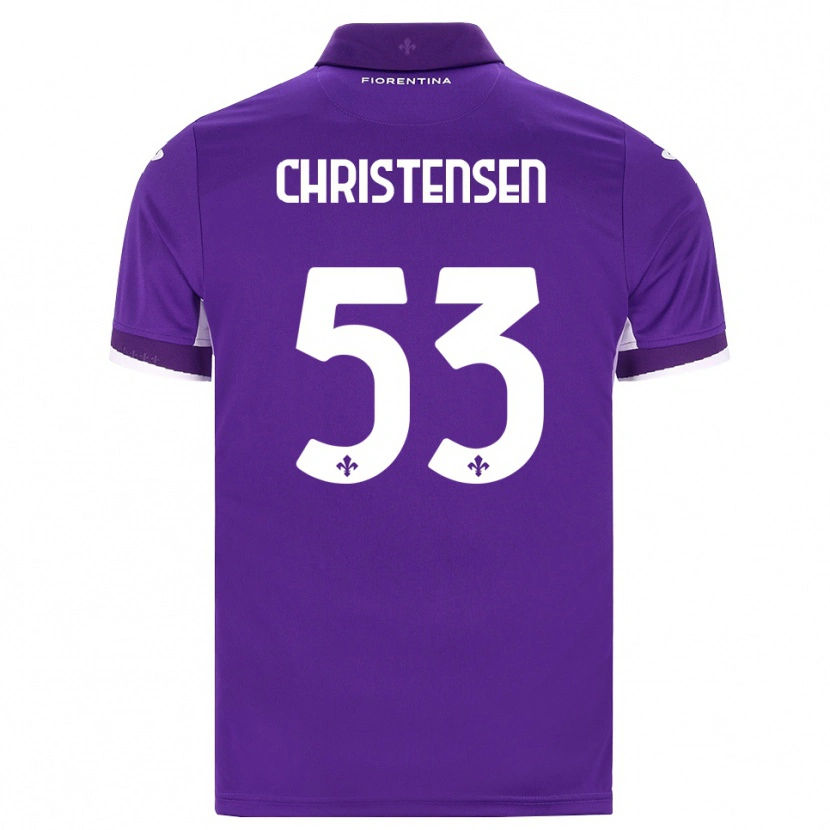 Danxen Herren Oliver Christensen #53 Lila Weiß Pink Heimtrikot Trikot 2026/27 T-Shirt Österreich
