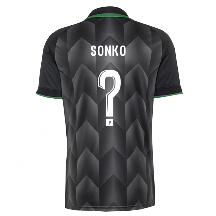 Danxen Herren Naël Sonko #0 Schwarzgrün Auswärtstrikot Trikot 2026/27 T-Shirt Österreich