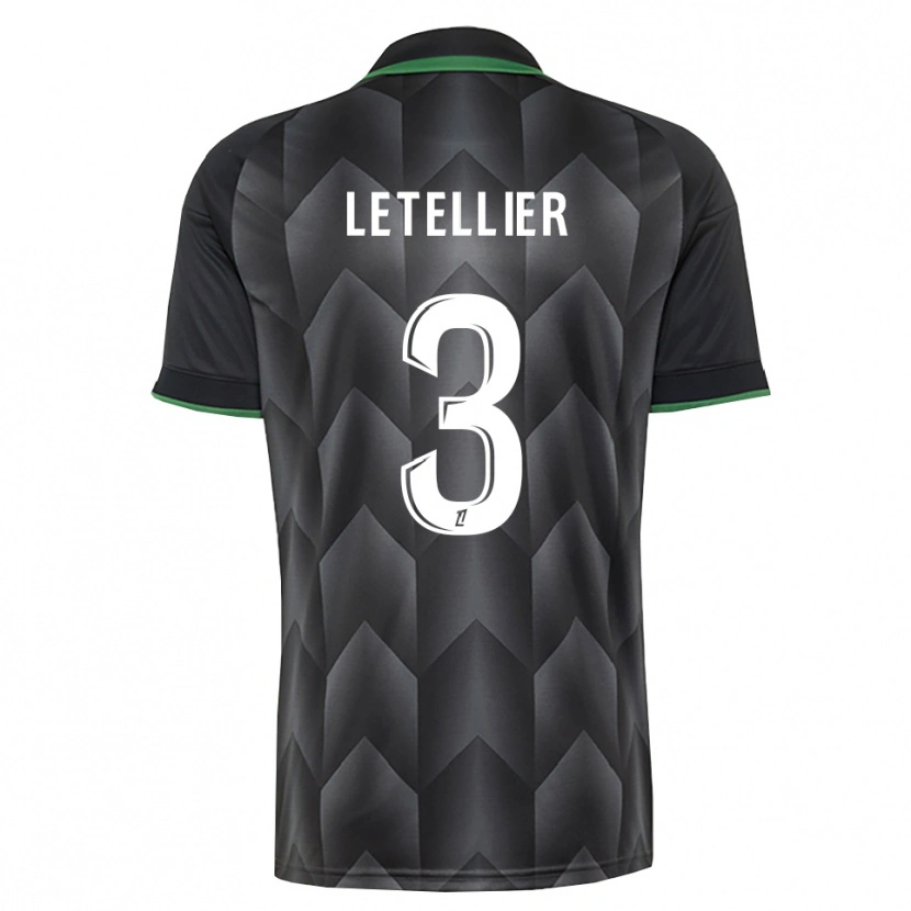 Danxen Herren Trévor Letellier #3 Schwarzgrün Auswärtstrikot Trikot 2026/27 T-Shirt Österreich