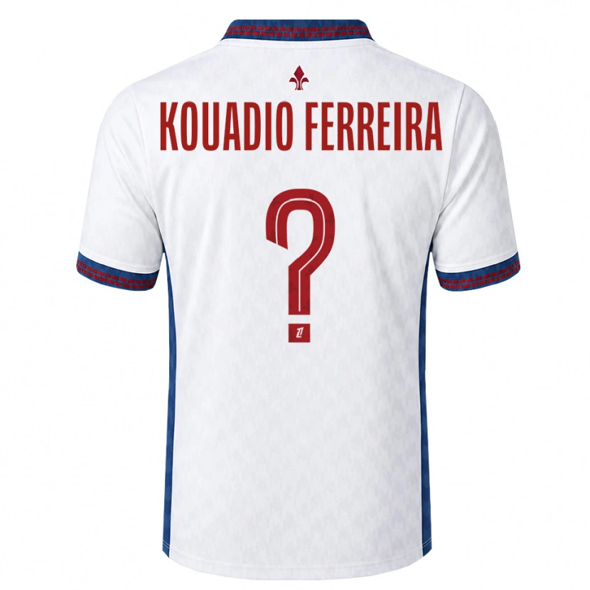 Danxen Herren Wilfrid Kouadio Ferreira #0 Rot Weiß Blau Auswärtstrikot Trikot 2026/27 T-Shirt Österreich
