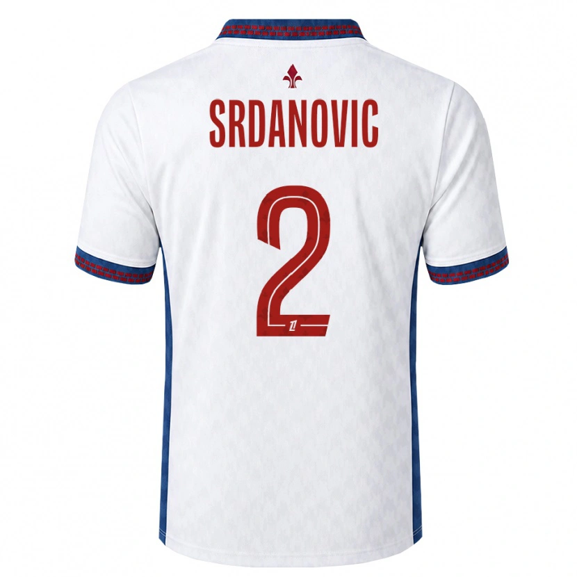 Danxen Herren Loun Srdanovic #2 Rot Weiß Blau Auswärtstrikot Trikot 2026/27 T-Shirt Österreich