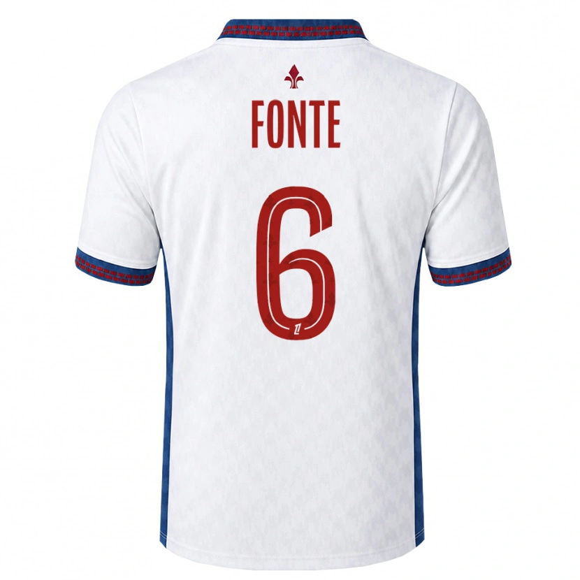 Danxen Herren Jose Fonte #6 Rot Weiß Blau Auswärtstrikot Trikot 2026/27 T-Shirt Österreich