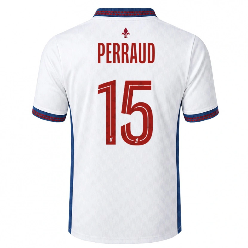 Danxen Herren Romain Perraud #15 Rot Weiß Blau Auswärtstrikot Trikot 2026/27 T-Shirt Österreich