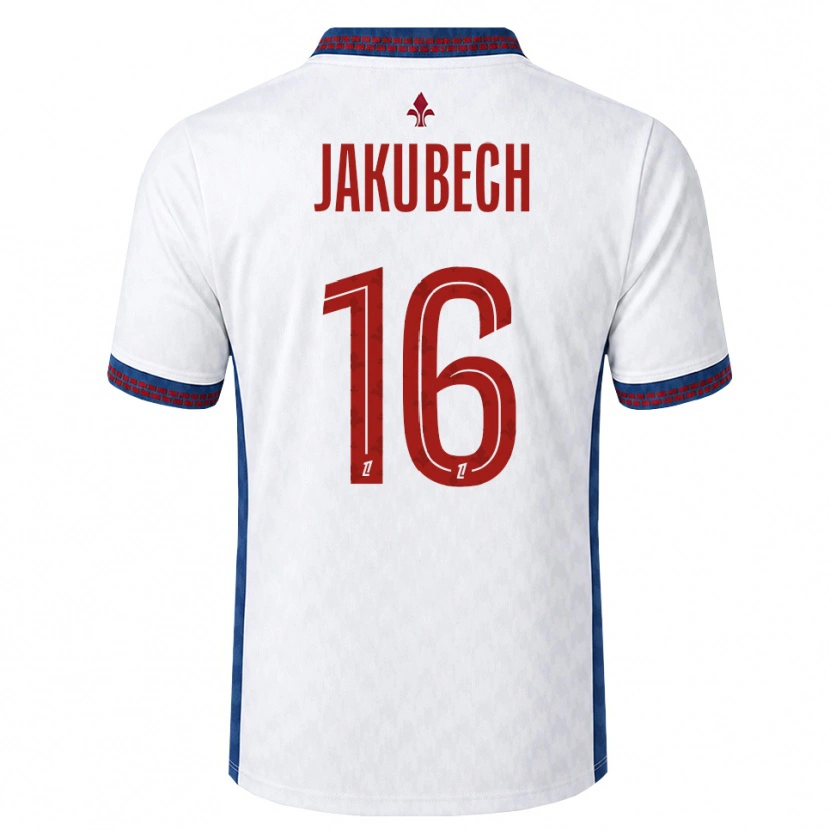Danxen Herren Adam Jakubech #16 Rot Weiß Blau Auswärtstrikot Trikot 2026/27 T-Shirt Österreich