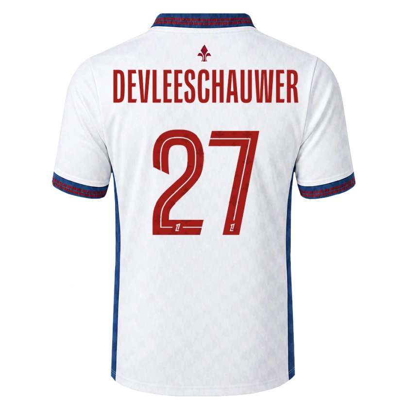 Danxen Herren Gwenaëlle Devleeschauwer #27 Rot Weiß Blau Auswärtstrikot Trikot 2026/27 T-Shirt Österreich