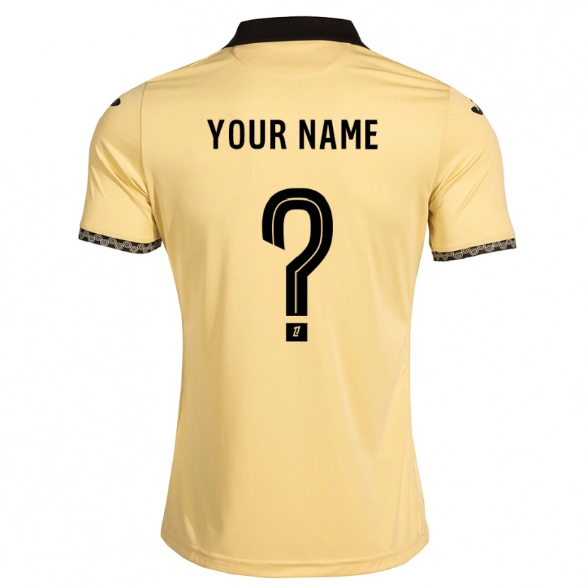Danxen Herren Ihren Namen #0 Navajoweiß Schwarz Auswärtstrikot Trikot 2026/27 T-Shirt Österreich