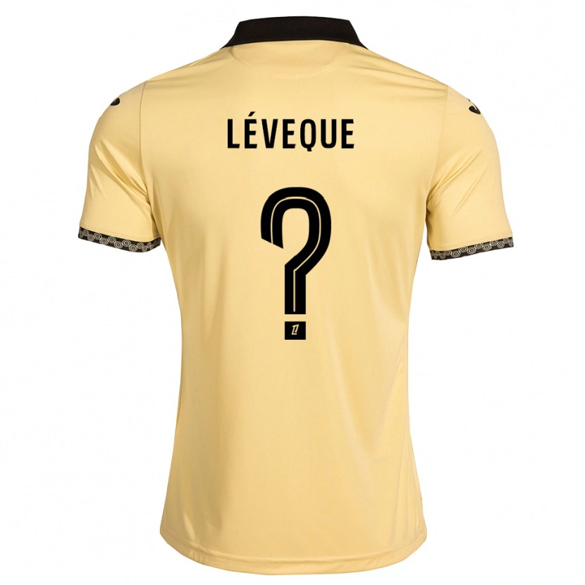 Danxen Herren Léonardo Lévêque #0 Navajoweiß Schwarz Auswärtstrikot Trikot 2026/27 T-Shirt Österreich