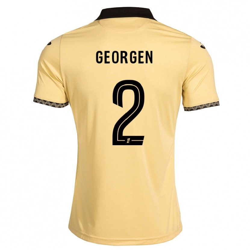 Danxen Herren Alec Georgen #2 Navajoweiß Schwarz Auswärtstrikot Trikot 2026/27 T-Shirt Österreich