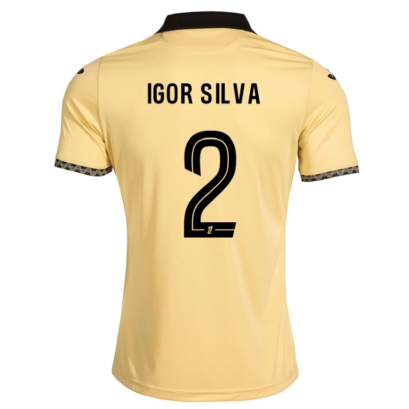 Danxen Herren Igor Silva #2 Navajoweiß Schwarz Auswärtstrikot Trikot 2026/27 T-Shirt Österreich